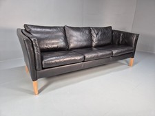 Vintage 3 Seater Sofa Black