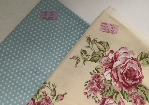 100 cotton fabric - remnants,