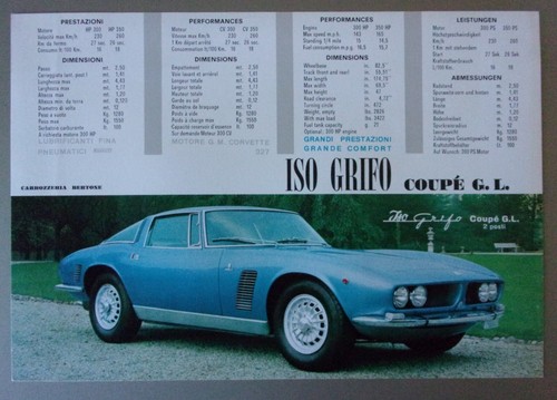 Iso grifo rivolta coupe gl - &,