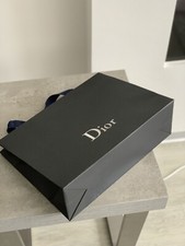 Dior Gift Bag Xmas Black with Silver Logo Gift 35x25x12cm  Authentic Brand NEW