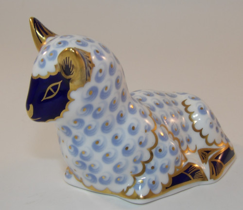 Royal crown derby - crown, lamb