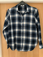 Navy Blue & White Checked