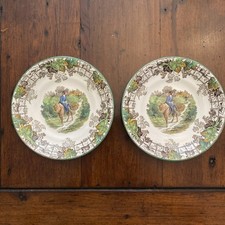 Vintage 1930's Spode Copeland "Byron"  saucers pair