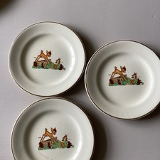 Vintage Beswick England vintage child’s plates Bambie plates 