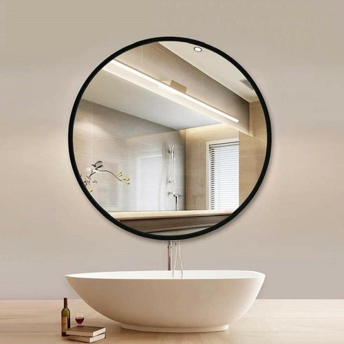 Round black wall - , mirror