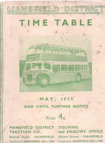 Mansfield district timetable - mansfield,