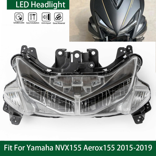 Motorcycle front headlight - front,