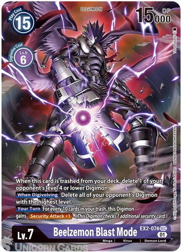 Ex2 074 beelzemon blast mode - ex2-074,