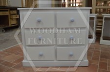 HANDMADE AYLESBURY 6 DRAWER CHEST IN WHITE (NOT FLATPACKED)