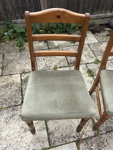 Wooden cushioned dining - cushioned, chairs