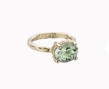 Daniella Draper Gold Green Claw Ring