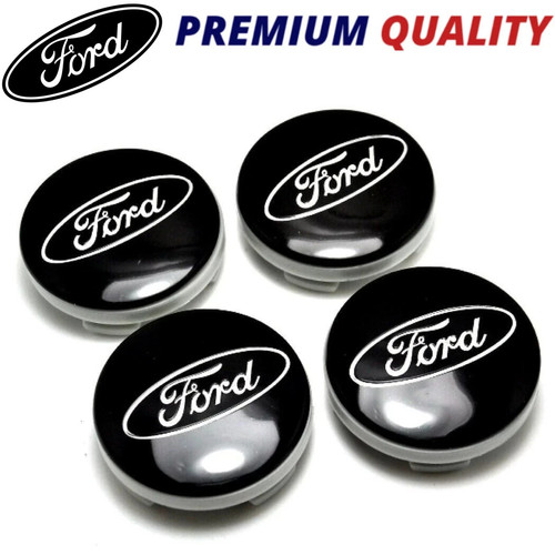 Black ford centre caps 54mm - caps,