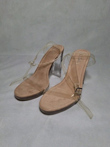 Women clear ankle straps - clear,