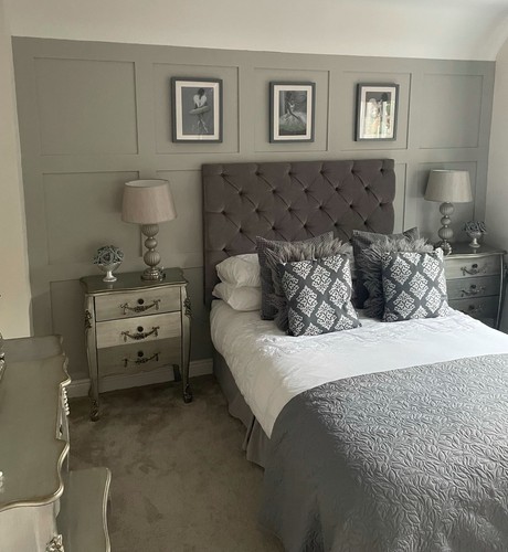 Dunelm toulouse silver - silver, bedroom