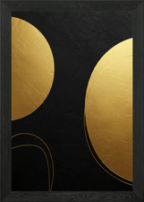 Abstract Gold and Black