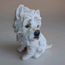 Westie West Highland Terrier Figurine White Dog Ornament