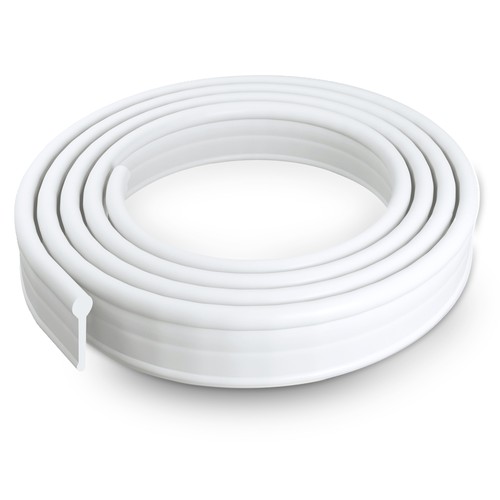 White soft rubber - white,