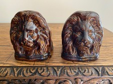 PAIR OF ANTIQUE 19TH C POTTERY