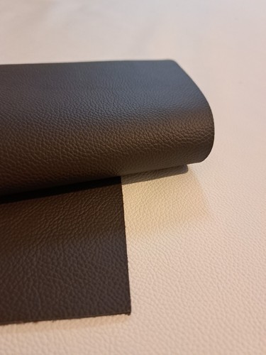 Dark brown genuine - brown, leather