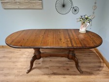 Solid Pine Farmhouse Extending Dining Table No Chairs 5ft 6ft 7ft