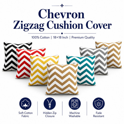 Chevron zigzag cushion - chevron, covers