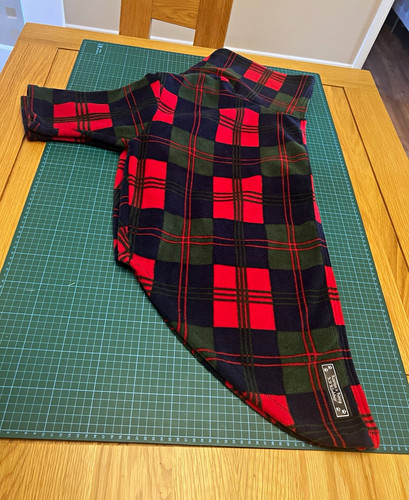 Tartan fleece winter - tartan, dog