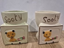 2 x Vintage Sooty TV Egg Cup