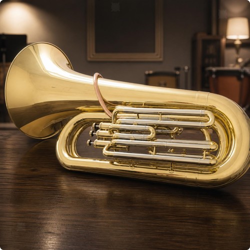 Tuba with three valves - tuba,