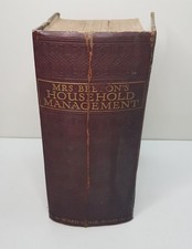 MRS BEETON’S HOUSEHOLD MANAGEMENT HARD BACK BOOK ANTIQUE COOKERY BOOK 1926