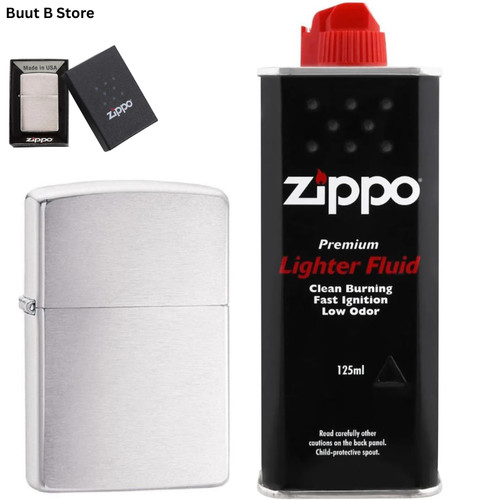 Zippo regular brushed chrome - zippo,