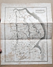 Original Antique 1836 Map of