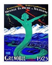 Vintage Grenoble 1925 Wall Art