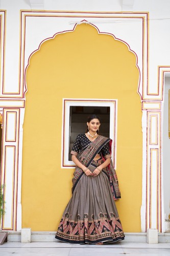 Kalamkari bollywood lehenga - kalamkari,