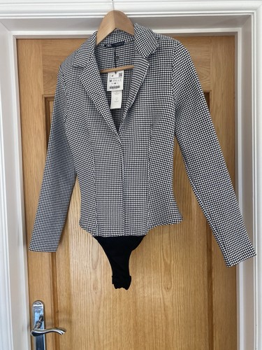 Zara houndstooth blazer - houndstooth,