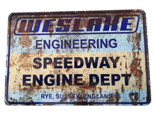 Weslake speedway engine sign