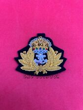 King’s Crown Royal Navy Officer’s Beret Badge Navy Hand Embroidered Cap Badges