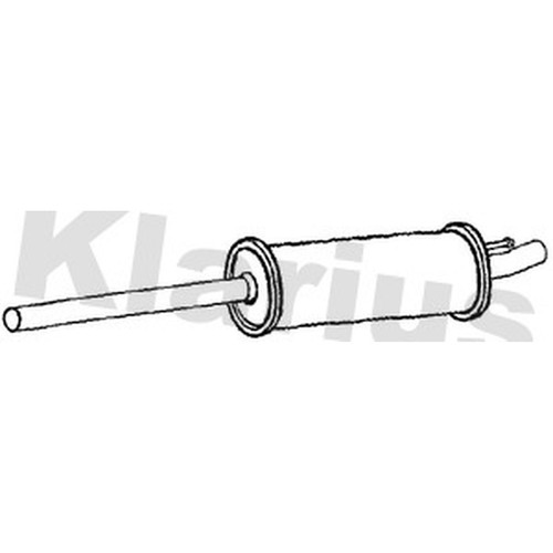 Centre exhaust box silencer - box,