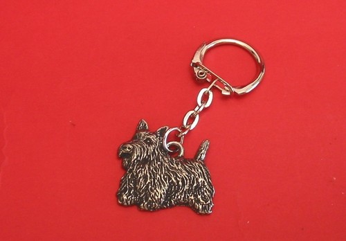 Scottish terrier keyring - terrier, charm
