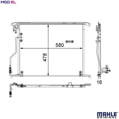 Condenser air conditioning - condenser,