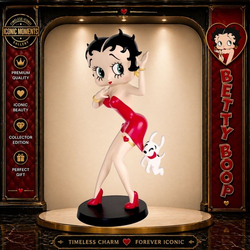 Betty boop figurine holding - betty,