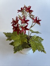 Vtg Italian Tole Potted Flower