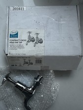 Swirl Contract Cross Head Bib Tap, Chrome Finish (ONLY 1 Tap)