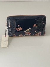 Ted Baker Large toiletries/make-up bag - Floral Dark Blue