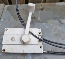 Single lever Outboard Remote Control Box and cables.