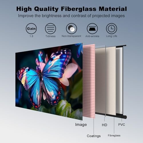Outdoor projector screen - projector, with