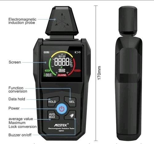 Digital emf meter lcd - emf,