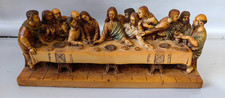 Stunning Last Supper Sculpture Figurine Resin Signed