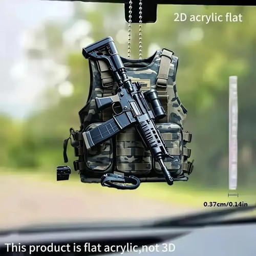 Soldier car mirror charm - car,