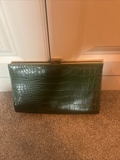 Green Snake Skin Patterned Clutch Bag From Primark