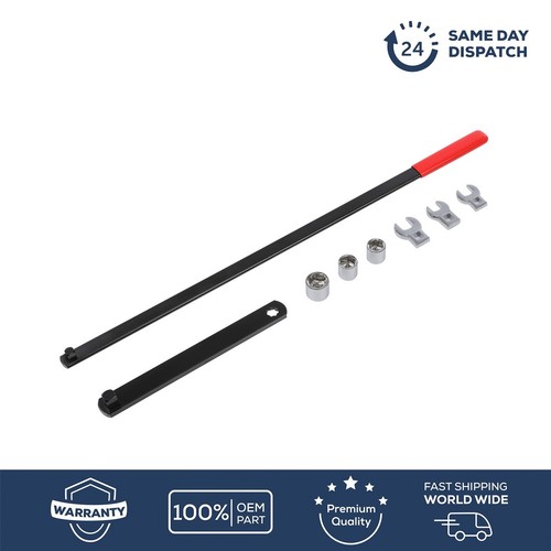 Timing serpentine belt - belt, wrench